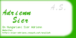 adrienn sier business card